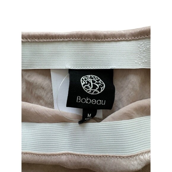 NWT Bobeau Mushroom Satin Shimmer Midi Skirt Size M Feminine Classy Elegant - Picture 6 of 7